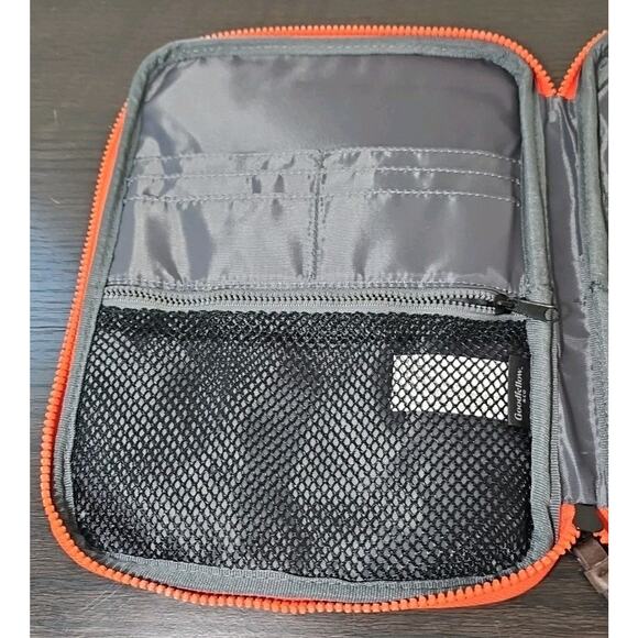 Goodfellow Phone Tablet Travel Tech Zip Organizer Orange - Picture 4 of 5
